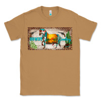 Toasted Coconut western howdy cowboy horse sunset weapon cactus leopard  license plate Classic Tee - BarkalooDesign