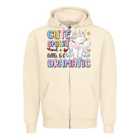 Sandshell cute smart and a little bit dramatic Zipper Hoodie - MaliasSmallBusiness
