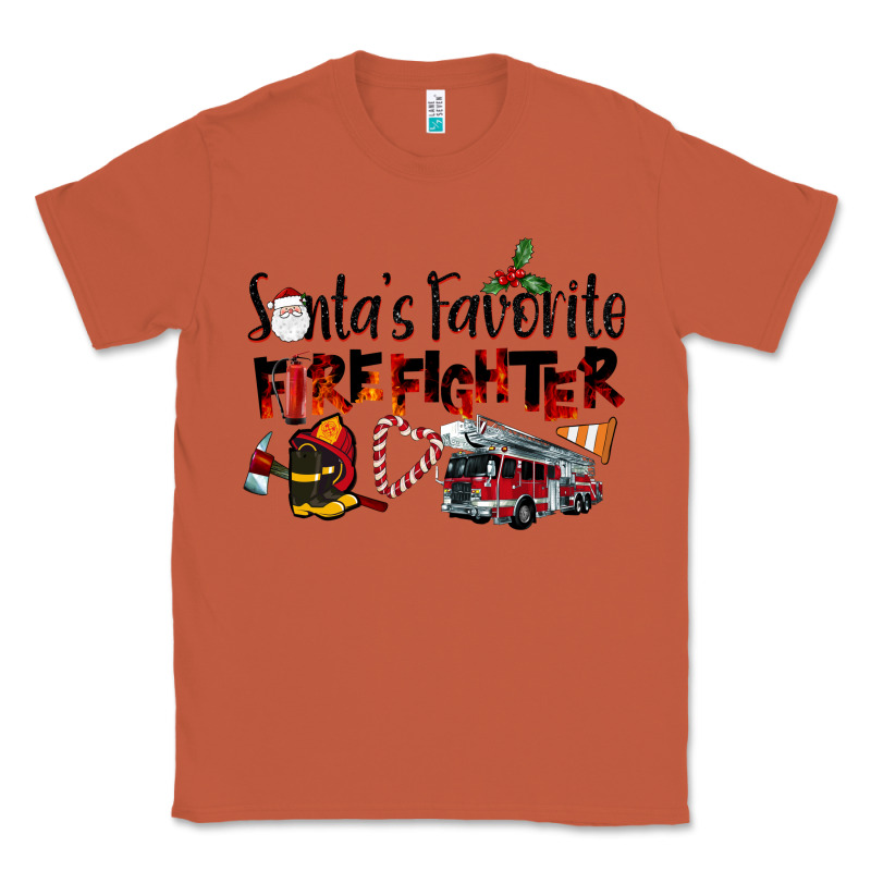 Santa's Favorite Firefighter Classic Tee by LillyAllenDesigns | Teevron
