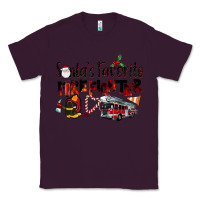 Plum Santa's Favorite Firefighter Classic Tee - LillyAllenDesigns