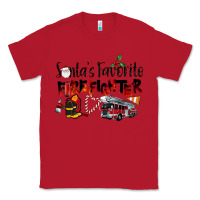 Red Santa's Favorite Firefighter Classic Tee - LillyAllenDesigns