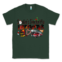 Sports Green Santa's Favorite Firefighter Classic Tee - LillyAllenDesigns