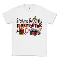White Santa's Favorite Firefighter Classic Tee - LillyAllenDesigns