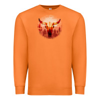 Carrot Western Cowboy Sunset Bull Skull Premium Sweatshirt - Bettercallsaul