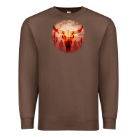 Chestnut Western Cowboy Sunset Bull Skull Premium Sweatshirt - Bettercallsaul