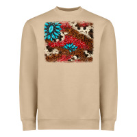 Mushroom gemstone cowhide background Heavyweight Sweatshirt - AdoDesignShop
