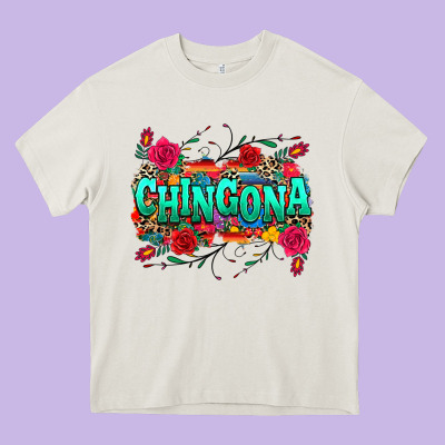 Chingona Heavy Core Tee Designed By Texasbilliewilder