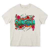 Cream chingona Heavy Core Tee - texasbilliewilder