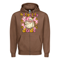 Chestnut holly jolly dude Zipper Hoodie - MaliasSmallBusiness