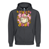 Smoke holly jolly dude Zipper Hoodie - MaliasSmallBusiness