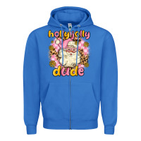 True Royal holly jolly dude Zipper Hoodie - MaliasSmallBusiness