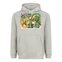Moon Dust coconut with fruits  background Heavyweight Hoodie - BarkalooDesign