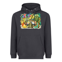 Smoke coconut with fruits  background Heavyweight Hoodie - BarkalooDesign