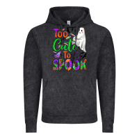 Vintage Black too cute to spook Vintage Hoodie - BundleAndBundleShop