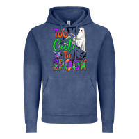 Vintage Denim too cute to spook Vintage Hoodie - BundleAndBundleShop