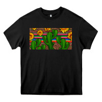Black sunflowers and cactus license plate Heavy Core Tee - Artiststas