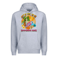 Heather Grey Ain't no cure for the summertime blues Premium Hoodie - NancyCooperArtShop