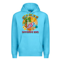 Ocean Blue Ain't no cure for the summertime blues Premium Hoodie - NancyCooperArtShop