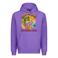 Purple Ain't no cure for the summertime blues Premium Hoodie - NancyCooperArtShop