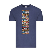 Vintage Denim usa flag and western patterns  penwraps Vintage Tee - Artiststas