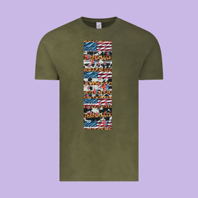 Usa Flag And Western Patterns  Penwraps Vintage Tee Designed By Artiststas
