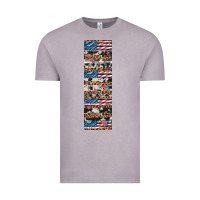 Vintage Zinc usa flag and western patterns  penwraps Vintage Tee - Artiststas