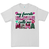 Dove Grey my favorite valentine calls me mama Premium Tee - Zillion Design Studio