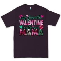 Plum my favorite valentine calls me mama Premium Tee - Zillion Design Studio