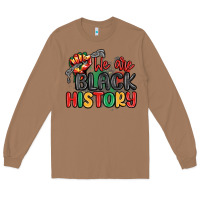 Toasted Coconut we are black history Long Sleeve Tee - MaliasSmallBusiness