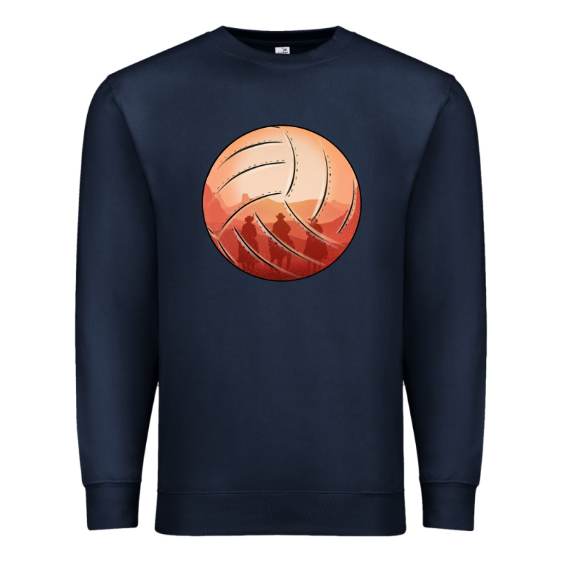 Cowboy Sunset Volleyball Premium Sweatshirt by Bettercallsaul | Teevron