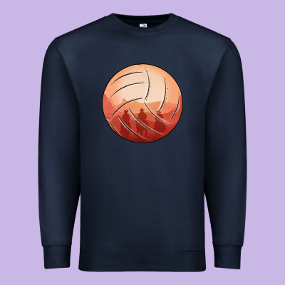 Cowboy Sunset Volleyball Premium Sweatshirt Designed By Bettercallsaul