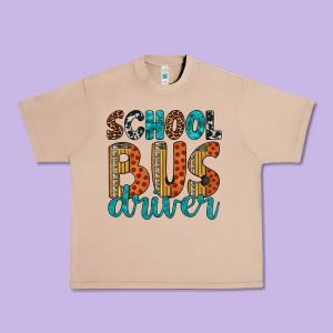 School Bus Driver Urban Heavy Tee Designed By Artiststas