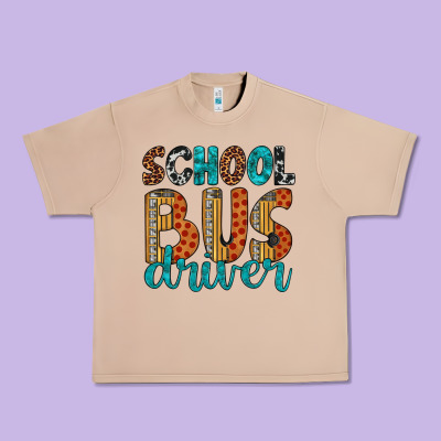School Bus Driver Urban Heavy Tee Designed By Artiststas
