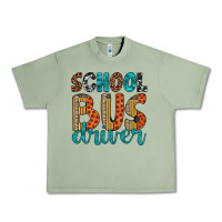 Oil Green school bus driver Urban Heavy Tee - Artiststas