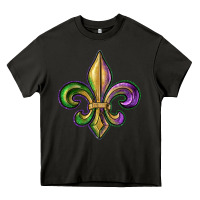 Asphalt fleur de lis Heavy Core Tee - RanaPortraitStore