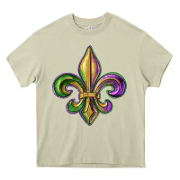 Mossy fleur de lis Heavy Core Tee - RanaPortraitStore
