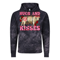 Cloud Black hugs and kisses charolais bull Vintage Hoodie - RanaPortraitStore