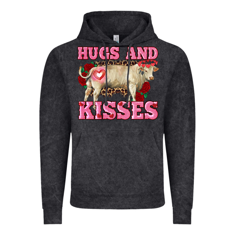 Hugs And Kisses Charolais Bull Vintage Hoodie by RanaPortraitStore | Teevron