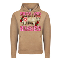 Vintage Coffee hugs and kisses charolais bull Vintage Hoodie - RanaPortraitStore