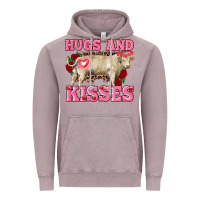 Vintage Zinc hugs and kisses charolais bull Vintage Hoodie - RanaPortraitStore