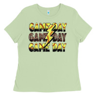 Matcha game day game day softball lightning bolt Ladies Tee - Zillion Design Studio