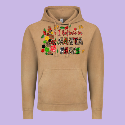 I Believe In Santa Paws Vintage Hoodie Designed By Adodesignshop