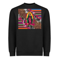 Our Lady Of Guadalupe Serape Background Tumbler Heavyweight Sweatshirt | Teevron