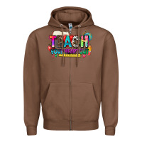 Chestnut teach your heart out Zipper Hoodie - NancyCooperArtShop