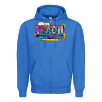 True Royal teach your heart out Zipper Hoodie - NancyCooperArtShop