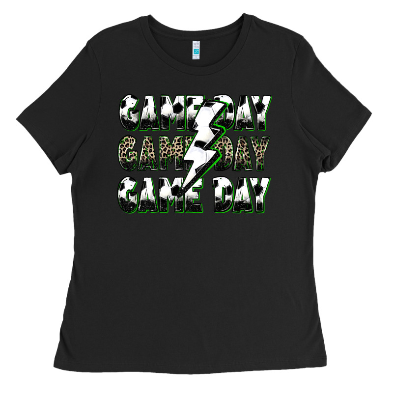 Game Day Game Day Soccer Lightning Bolt Ladies Tee by Zillion Design Studio | Teevron