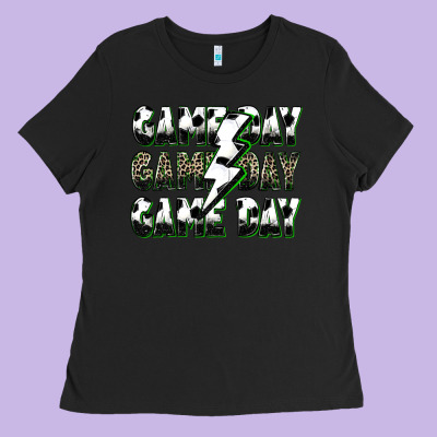 Game Day Game Day Soccer Lightning Bolt Ladies Tee Designed By Zillion Design Studio