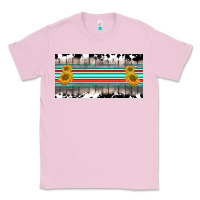 Bubblegum Pink western cowhide serape sunflower mama license plate Classic Tee - BarkalooDesign