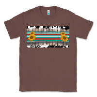 Chestnut western cowhide serape sunflower mama license plate Classic Tee - BarkalooDesign