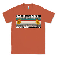 Copper western cowhide serape sunflower mama license plate Classic Tee - BarkalooDesign